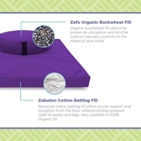 Premium Meditation Cushion and Mat Set - Image 4
