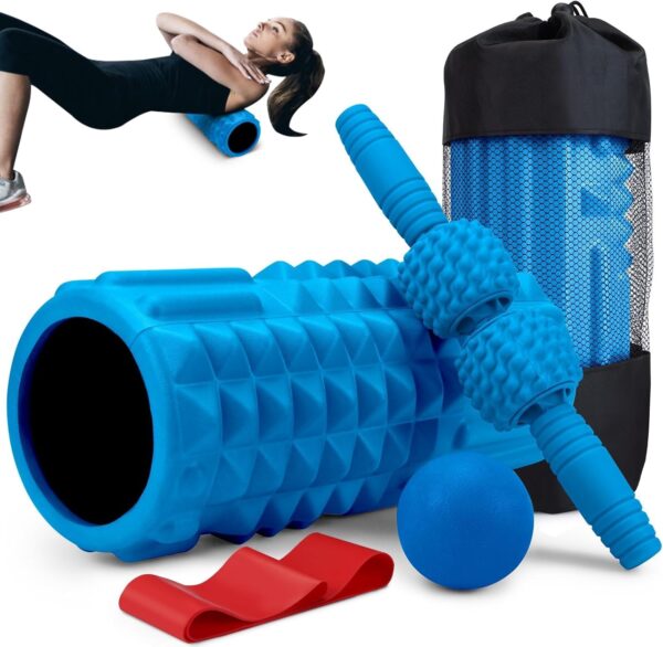 5-in-1 Foam Roller Set - Massage Stick & Ball