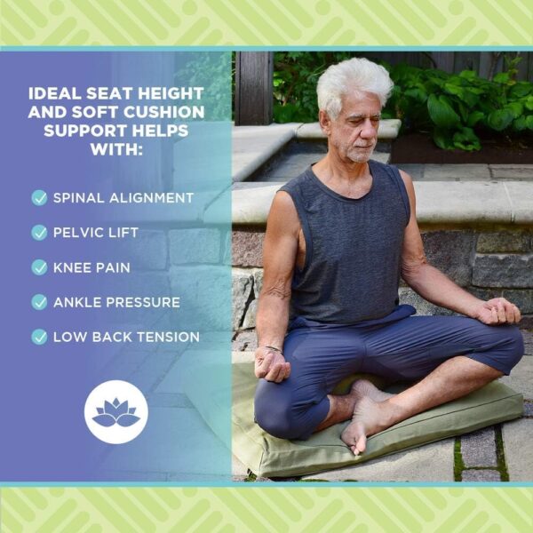 Premium Meditation Cushion and Mat Set - Image 5