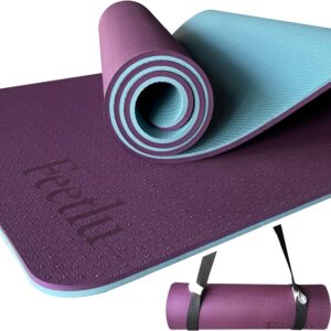 Non-Slip Yoga Mat with Strap