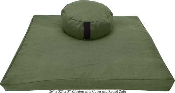 Premium Meditation Cushion and Mat Set - Image 2