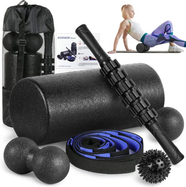 Foam Roller Set - Muscle Stick, Fasciitis Ball