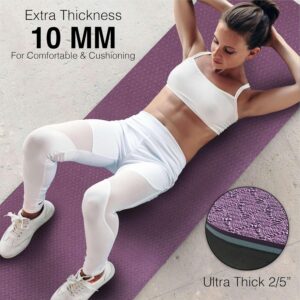 Non-Slip Yoga Mat with Strap